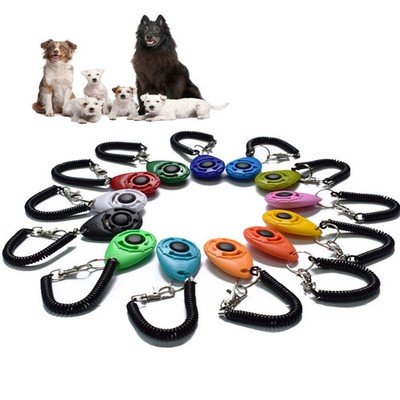 Dog Training Clicker Pet Cat Dogs Click Trainer Aid Tools Adjustable