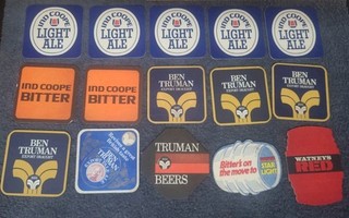 Joblot 30 Vintage BeerMats/Coasters Ind Coope Watneys Ben Truman Courage