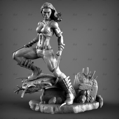 Female Wolverine Laura Kinney 3D Print Figure GK Model Kit Unpainted Unassembled