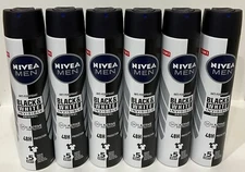Nivea Men Antiperspirant  Spray Deo Black & White Invisible Original (6 Pack)