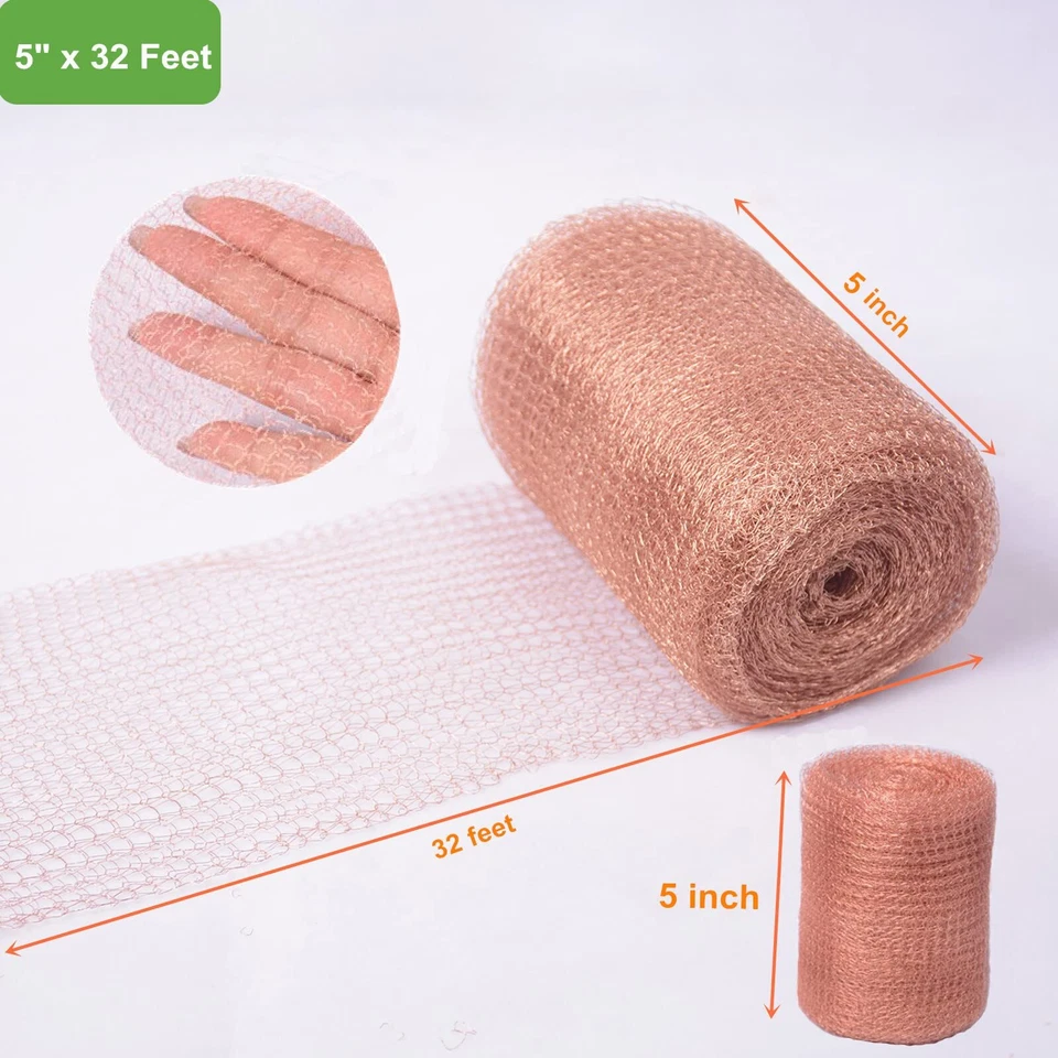 5” x 32 ft 100% Pure Copper Mesh for Distilling Knitted Copper Mesh Roll Do.. - Image 3 of 4