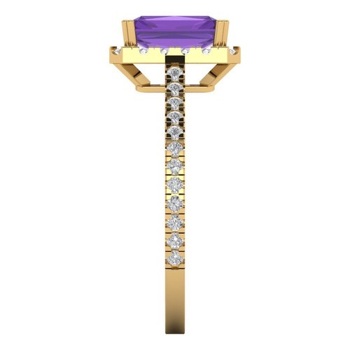 1.86 tcw Emerald Vintage Engagement Ring, 14K Yellow Gold Natural Gemstone - Picture 3 of 40