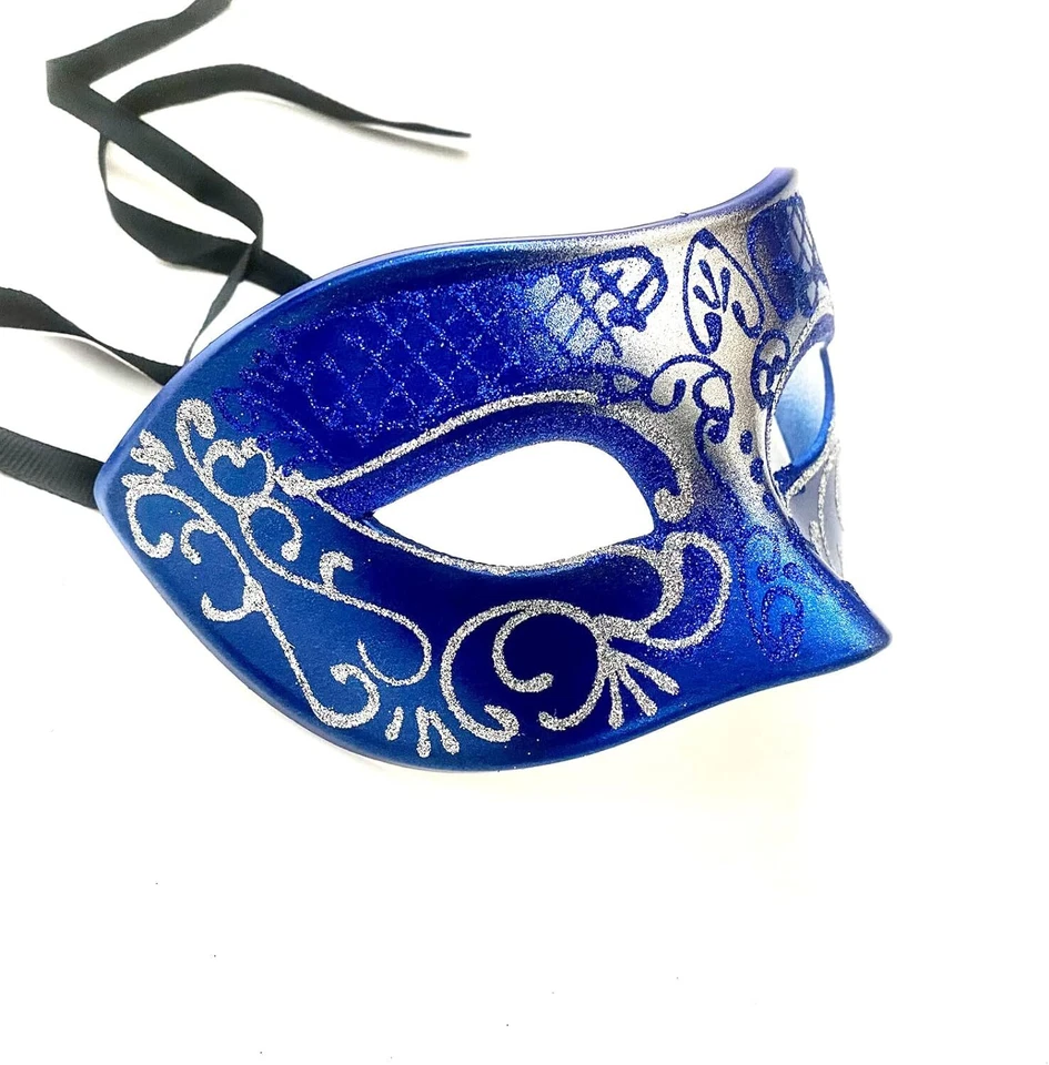 Couples Masquerade Ball Mask Mardi Gras Prom Dance Birthday Dad Daughters Party - Image 3 of 4