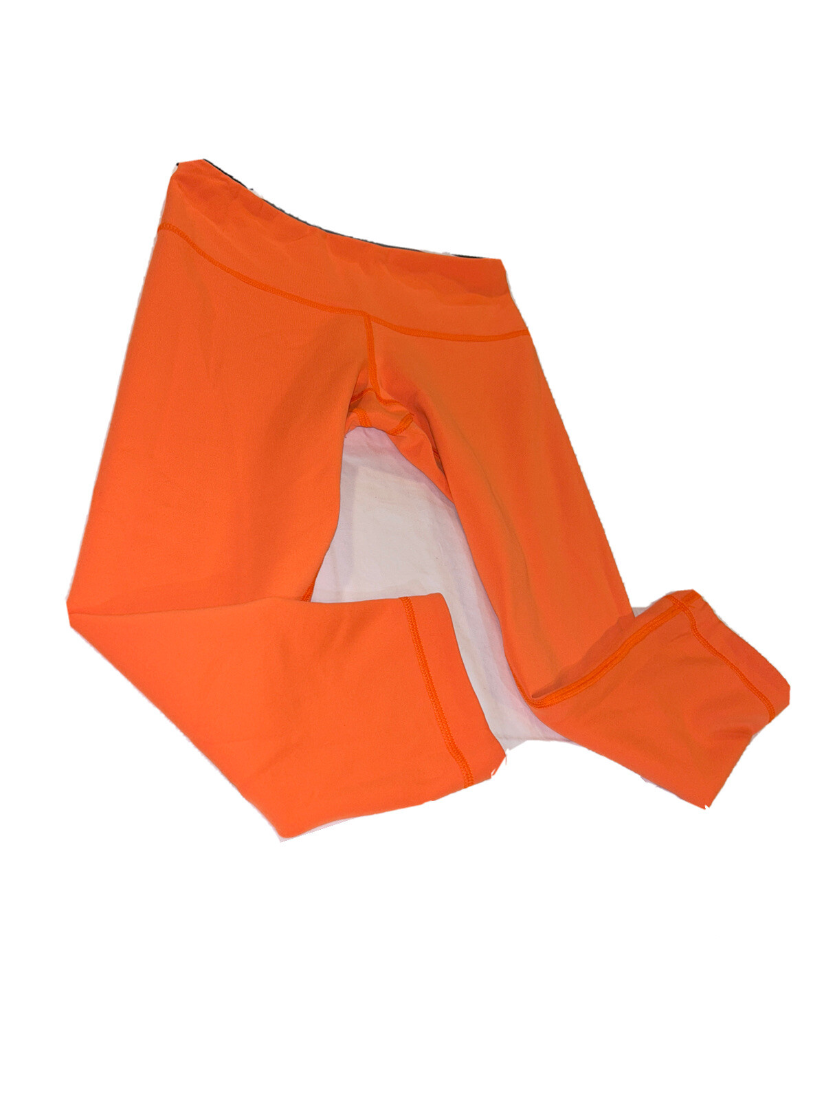 Lululemon Leggings Orange &Grey Reversible Capri Length Active Athletic