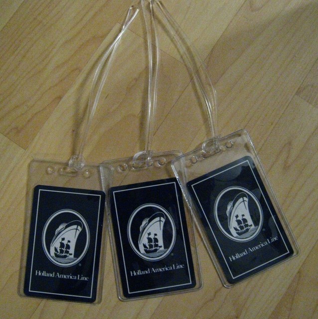 Holland America Cruises Luggage Tags Cruise Line Ship Blue Playing