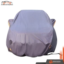 Waterproof Universal Dark Blue Car Cover 7 Layer Sun UV Dust Snow Rain Resist