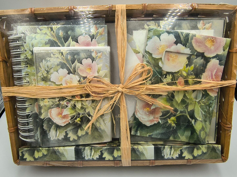 LaVie International Magazine Basket Gift Set - Stationery, Photo Frame,Journal