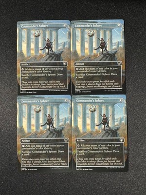4x Commander's Sphere Borderless - Commander Masters MTG - NM+ / MINT