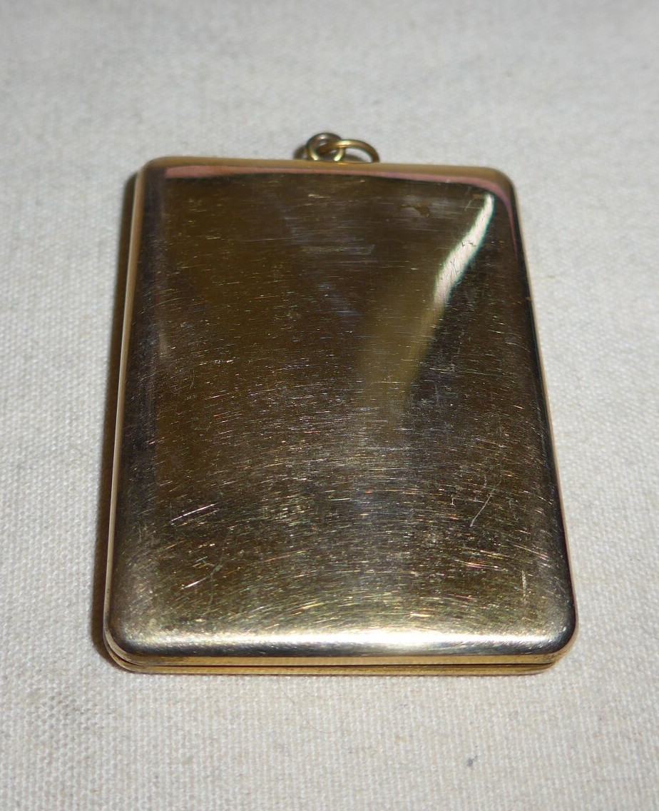 Large Rectangular Signed Marathon GF Art Deco Loc… - image 2