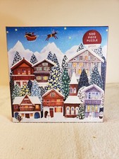 Yuletide Village 500 Pc Puzzle By Galison Completed Once 