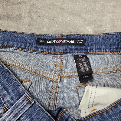 DKNY Jeans EST 1989 Trade Mark Womens Casual Denim Blue