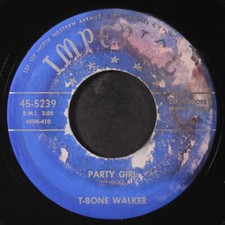T-BONE WALKER: party girl / here in the dark IMPERIAL 7