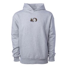 Wildlife Guinea Pig embroidered pullover sweat hoodie, animal hoodie