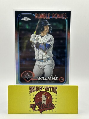 2024 Topps Pro Debut CHROME Jett Williams #PDC-21 - Binghamton Rumble Ponies