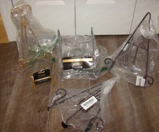 TriPar Metal Easel Book, Picture, Plate Stands - 6pcs, Large & Small