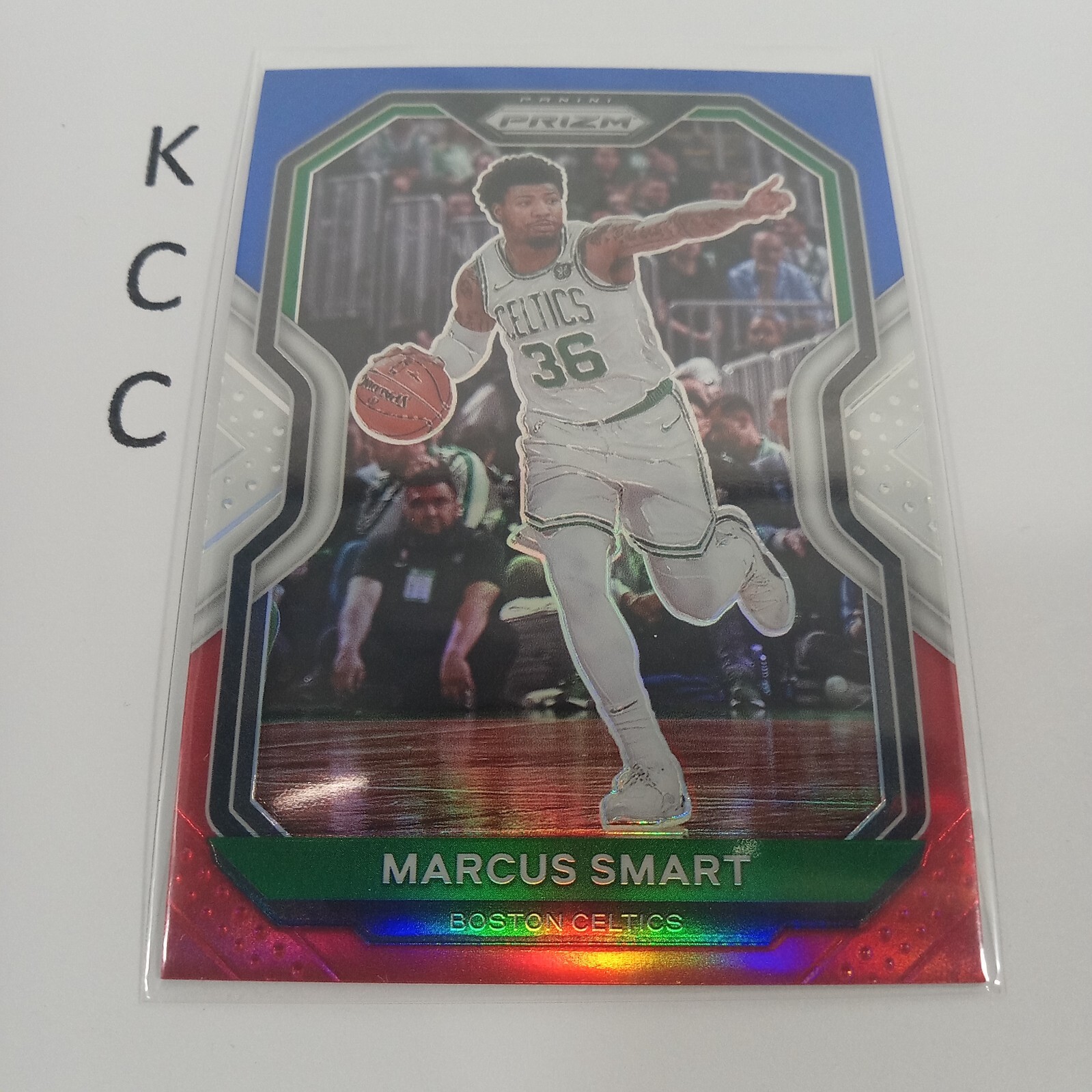 2020-21 Panini Prizm Red White Blue #97 Marcus Smart Boston Celtics
