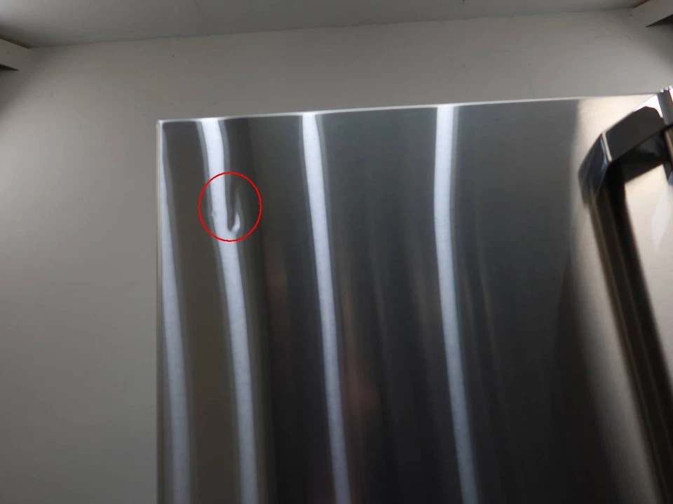 Refrigerador de puerta francesa Viking serie 3 36" 22,1 pies cúbicos profundidad de mostrador RVRF3361SS Foto 3 de 4