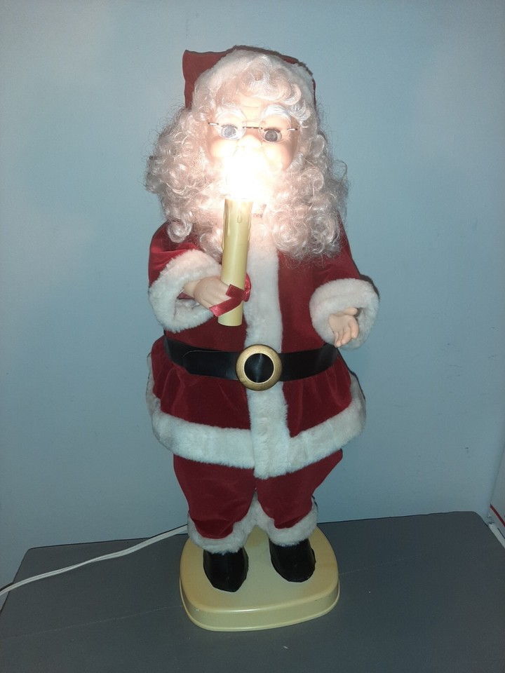 Vintage Telco Santa Claus with Candle Light Up Animation/Movement not working eBay