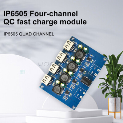 5-32V to 3V-12V 2A IP6505 4-channel 24W QC Fast Charging Module QC3.0 2.0 FCP