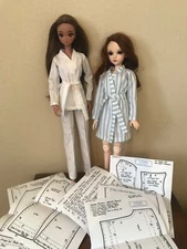 Banded Robe, Pajama Bottoms, Camisole Pattern 24SMT07 For 24" Smart Dolls
