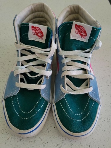 Vans SkHi 8 Colorblock Sneakers Mens Sz 5 Womens 6.5 suede and fabric | eBay