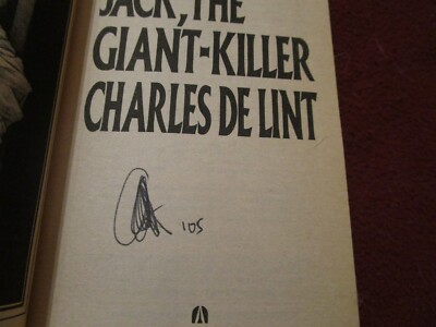 Jack, the Giant-Killer by Charles De Lint (1990, pb) SIGNED
