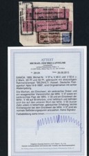 Deutsche Kolonien Samoa ausgew&ouml;nliches Vorl&auml;ufer Briefst&uuml;ck mit 8x V37e Attest