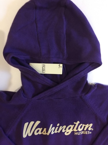 Washington Huskies Renu Women's Crossover Hoodie Sweater Size Med NWT - Picture 3 of 4