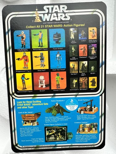 KENNER 1979 DEATH STAR DROID on STAR WARS 21 BACK CARD NEW HOPE STUNNER - Picture 4 of 4