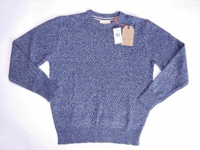 $80 Weatherproof Men's Crew Neck Long Sleeve Knit Pullover Polyester Blue - M