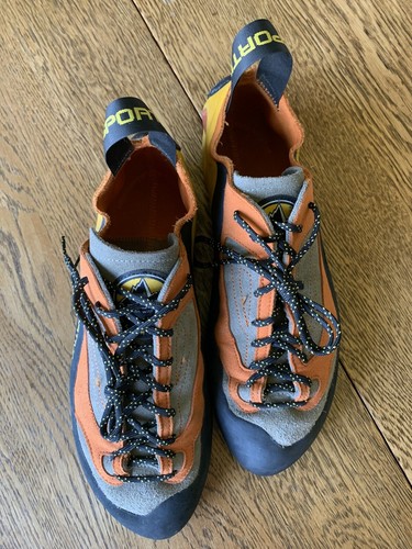 La Sportiva Size 44 Men-10.5/Women-11.5 Finale Climbing Vibram X Sedge Shoes - 第 4/12 張圖片