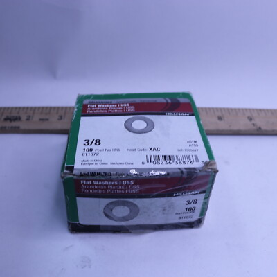 #ad #ad 100 Pk Hillman Uss Flat Washers Hot Dip Galvanized 3 8quot; 811072 $67.00