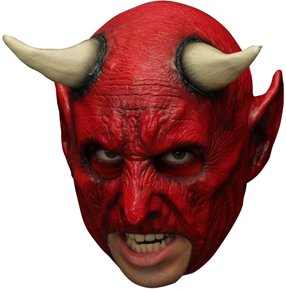 Ghoulish Productions Demon Latex Face Mask Horror Halloween Cosplay - Image 2 of 4