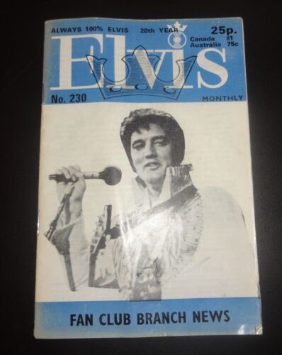 Elvis Monthly March 1979 no.230  UK Fan Club magazine - Photo 1/4