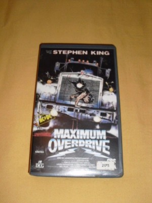 Maximum Overdrive VHS Stephen King 