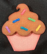 Cupcake Set of 2 paper piecing premade piecing for scrapbook die cut CFAIRIES