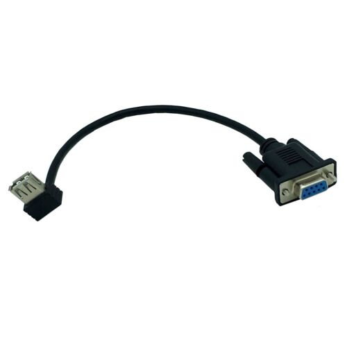 RS232 DB9 9 Pin Female to USB 2.0 A Female Jack Serial Adapter Connector Cable - Picture 9 of 10