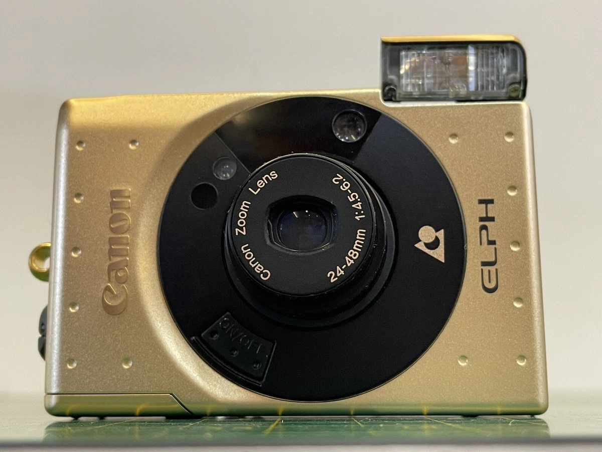 CANON ELPH 60th Anniversary Gold Limited Edition APS Film Camera RARE Complete