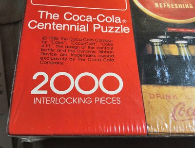 1986 THE COCA-COLA CENTENNIAL PUZZLE SEALED 2000 PIECES SPRINGBOK