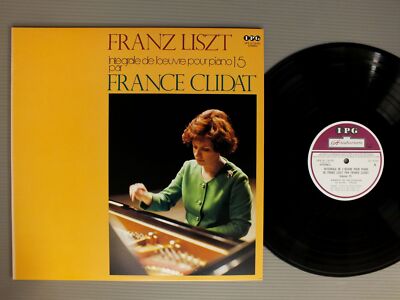 仏4discs LP Franz Liszt, France Clidat Integrale de L&#039;Oeuvre Pour Piano Vol 5 8025 VEGA /01040 FRANCE CLIDAT/FRANZ LISZT INTEGRALE DE LOEUVRE POUR PIANO