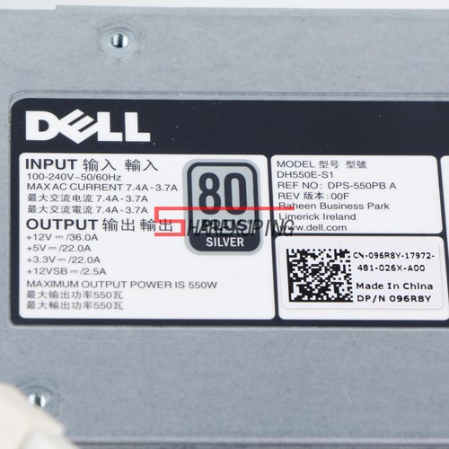 1PC Used DH550E-S1 550W power supply For Dell R520 T420 server - Photo 7/9