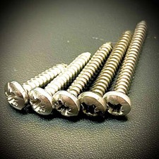 No. 12 5.5mm Pozi Pan Self Tapping Screws AB Point A2/304 Stainless