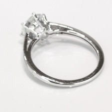 1 CT Affordable Diamond Engagement Ring Round Cut F/SI1 14K White Gold