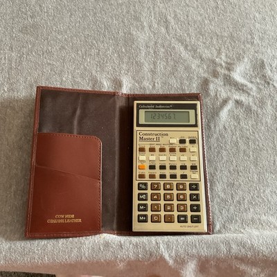 Vintage Calculated Industries Construction Master II 2 Calculator W/ Case Works!