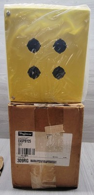 Hoffman E4SPBY25 4 Button Enclosure Safety Yellow