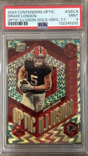 2024 Panini Contenders Optic Drake London Optic Illusion Gold Vinyl 1/1