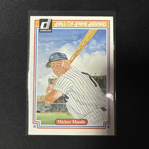 1983 Donruss Hall Of Fame Heroes Mickey Mantle New York Yankees Baseball Card #7