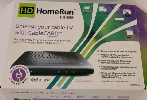 SiliconDust HDHomeRun PRIME Cable HDTV Tuner (3-Tuner) HDHR3-CC New Open Box