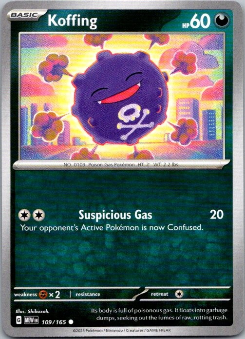 Koffing SV: Scarlet & Violet 151 109/165 NM