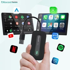 3in1 Ottocast Express P2V Aibox CarPlay Adapter+Android Auto Youtube+Prime Video